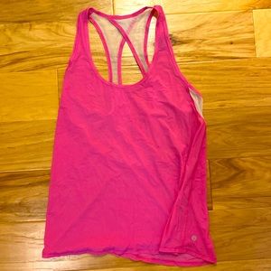 Pink lightweight lululemon tank